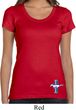 Ladies Shirt The Legend Lives Crest Bottom Print Scoop Neck Tee