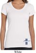 Ladies Shirt The Legend Lives Crest Bottom Print Scoop Neck Tee