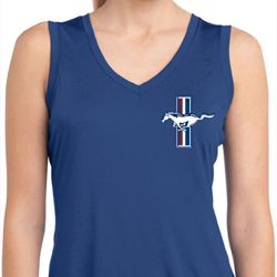 Ladies Shirt The Legend Lives Crest Sleeveless Moisture Wicking Tee Ladies Shirt The Legend Lives Crest Sleeveless Moisture Wicking Tee