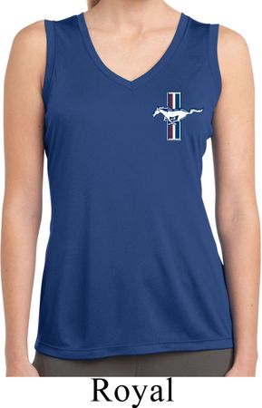 Ladies Shirt The Legend Lives Crest Sleeveless Moisture Wicking Tee