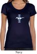 Ladies Shirt The Legend Lives Crest Small Print Scoop Neck Tee T-Shirt