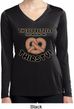 Ladies Shirt Thirsty Pretzels Dry Wicking Long Sleeve Tee T-Shirt