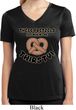Ladies Shirt Thirsty Pretzels Moisture Wicking V-neck T-Shirt