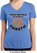Ladies Shirt Thirsty Pretzels Moisture Wicking V-neck T-Shirt