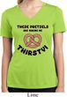 Ladies Shirt Thirsty Pretzels Moisture Wicking V-neck T-Shirt