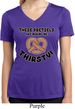 Ladies Shirt Thirsty Pretzels Moisture Wicking V-neck T-Shirt