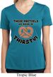 Ladies Shirt Thirsty Pretzels Moisture Wicking V-neck T-Shirt
