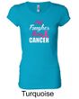 Ladies Shirt Tougher Than Cancer Longer Length Tee T-shirt