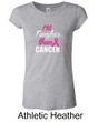 Ladies Shirt Tougher Than Cancer Longer Length Tee T-shirt
