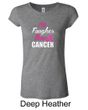 Ladies Shirt Tougher Than Cancer Longer Length Tee T-shirt