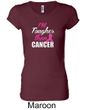 Ladies Shirt Tougher Than Cancer Longer Length Tee T-shirt
