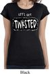 Ladies Shirt Twisted Longer Length Tee T-Shirt