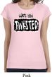 Ladies Shirt Twisted Longer Length Tee T-Shirt