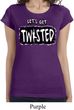 Ladies Shirt Twisted Longer Length Tee T-Shirt