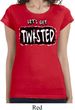 Ladies Shirt Twisted Longer Length Tee T-Shirt