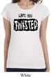 Ladies Shirt Twisted Longer Length Tee T-Shirt