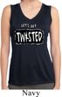 Ladies Shirt Twisted Sleeveless Moisture Wicking Tee
