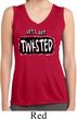 Ladies Shirt Twisted Sleeveless Moisture Wicking Tee