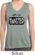 Ladies Shirt Twisted Sleeveless Moisture Wicking Tee