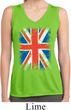 Ladies Shirt Union Jack Sleeveless Moisture Wicking Tee T-Shirt
