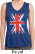 Ladies Shirt Union Jack Sleeveless Moisture Wicking Tee T-Shirt