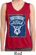 Ladies Shirt V8 Genuine Ford Parts Sleeveless Moisture Wicking Tee
