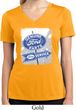 Ladies Shirt Vintage Sign Genuine Ford Moisture Wicking V-neck Tee
