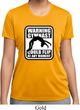 Ladies Shirt Warning Gymnast Could Flip Moisture Wicking Tee T-Shirt