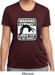 Ladies Shirt Warning Gymnast Could Flip Moisture Wicking Tee T-Shirt