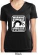 Ladies Shirt Warning Gymnast Could Flip Moisture Wicking V-neck Tee