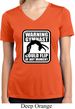 Ladies Shirt Warning Gymnast Could Flip Moisture Wicking V-neck Tee