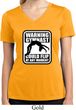 Ladies Shirt Warning Gymnast Could Flip Moisture Wicking V-neck Tee