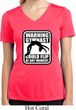 Ladies Shirt Warning Gymnast Could Flip Moisture Wicking V-neck Tee