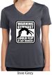 Ladies Shirt Warning Gymnast Could Flip Moisture Wicking V-neck Tee
