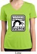 Ladies Shirt Warning Gymnast Could Flip Moisture Wicking V-neck Tee