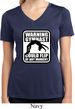 Ladies Shirt Warning Gymnast Could Flip Moisture Wicking V-neck Tee
