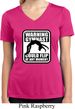 Ladies Shirt Warning Gymnast Could Flip Moisture Wicking V-neck Tee