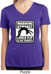 Ladies Shirt Warning Gymnast Could Flip Moisture Wicking V-neck Tee