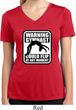 Ladies Shirt Warning Gymnast Could Flip Moisture Wicking V-neck Tee