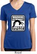 Ladies Shirt Warning Gymnast Could Flip Moisture Wicking V-neck Tee