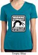 Ladies Shirt Warning Gymnast Could Flip Moisture Wicking V-neck Tee