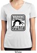 Ladies Shirt Warning Gymnast Could Flip Moisture Wicking V-neck Tee