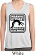 Ladies Shirt Warning Gymnast Sleeveless Moisture Wicking Tee T-Shirt