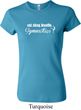 Ladies Shirt White Eat Sleep Breathe Gymnastics Crewneck Tee T-Shirt