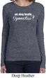 Ladies Shirt White Eat Sleep Breathe Gymnastics Long Sleeve Tee