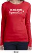 Ladies Shirt White Eat Sleep Breathe Gymnastics Long Sleeve Tee
