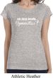 Ladies Shirt White Eat Sleep Breathe Gymnastics Longer Length Tee