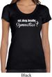 Ladies Shirt White Eat Sleep Breathe Gymnastics Scoop Neck Tee T-Shirt