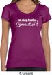 Ladies Shirt White Eat Sleep Breathe Gymnastics Scoop Neck Tee T-Shirt
