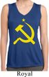 Ladies Shirt Yellow Hammer And Sickle Sleeveless Moisture Wicking Tee
